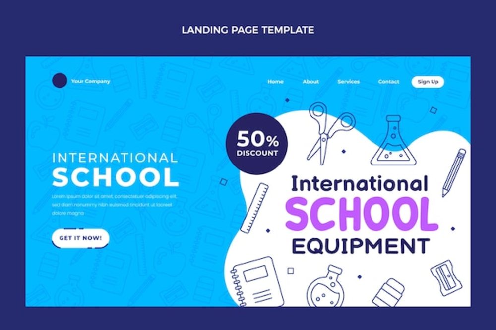 平面設(shè)計(jì)國際學(xué)校模板